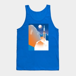 Rocket launch man Tank Top